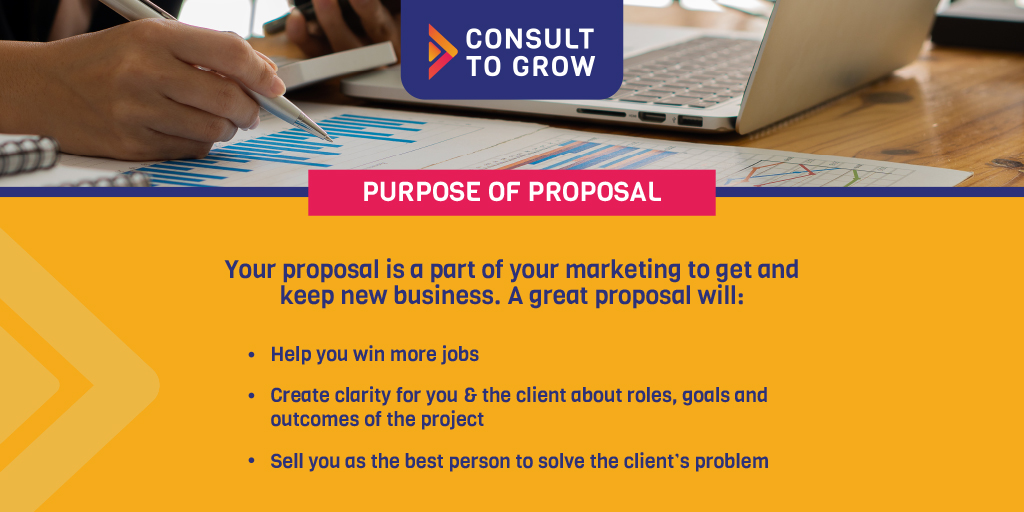 Your proposal is part of your marketing to get and keep new business.