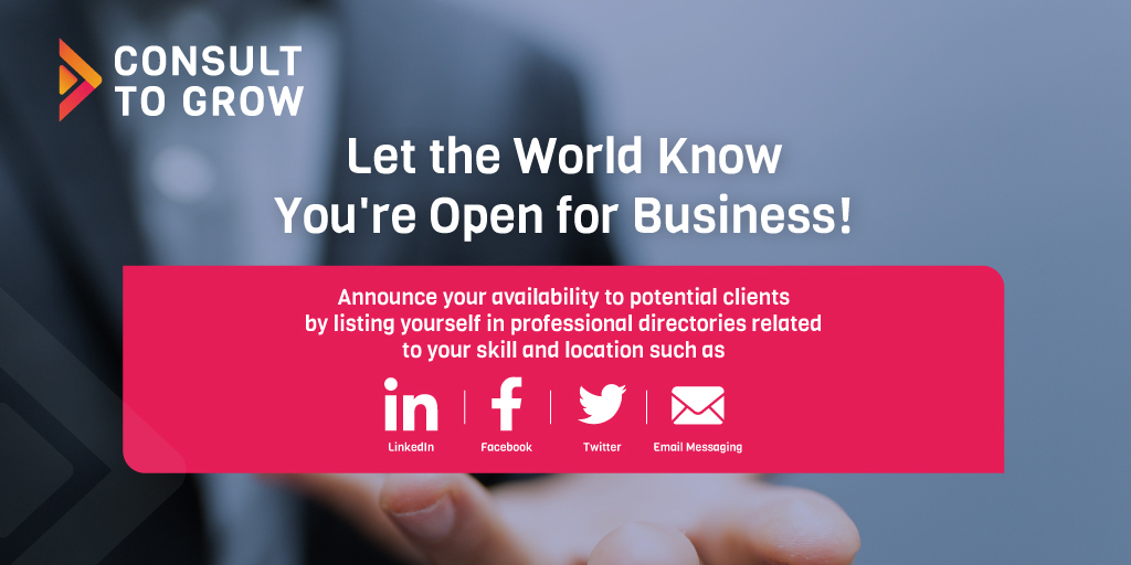 :et the World Know You're Open for Business